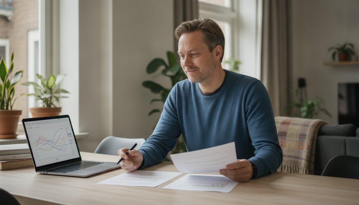 Twee offertes naast elkaar op tafel met een laptop